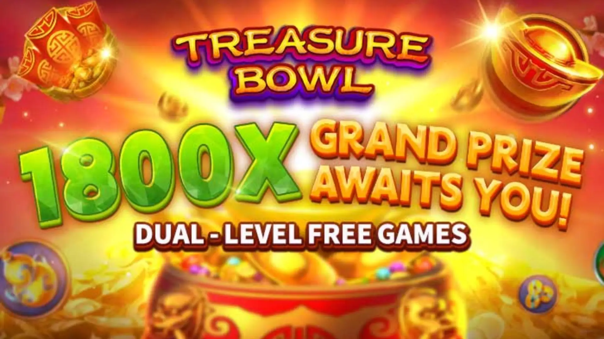 Multiplicadores Treasure Bowl hhhboi - 7777x Máximo com Tigela Dourada